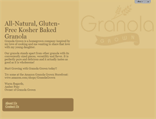 Tablet Screenshot of getgranolagrown.com